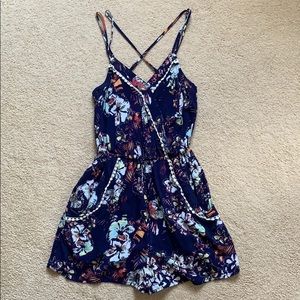 Floral Romper with pockets